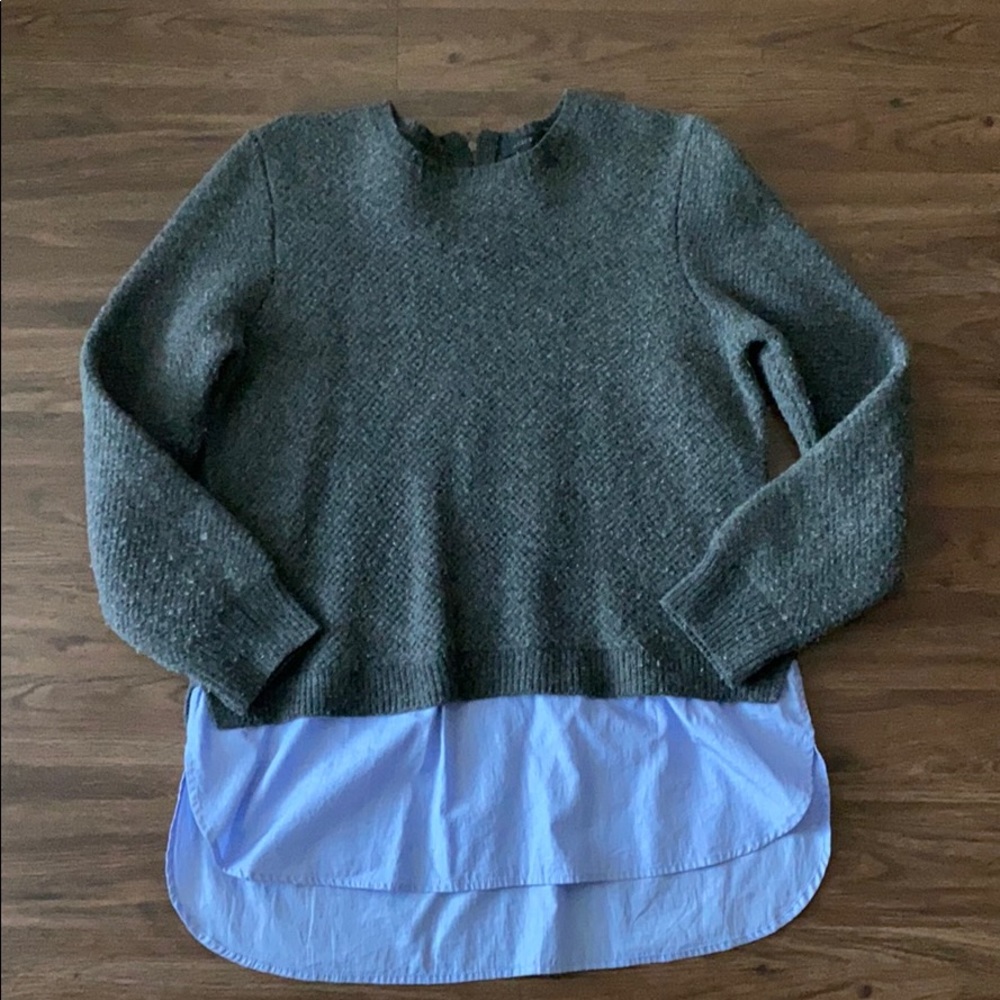 JCREW SHIRTTAIL SWEATER